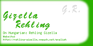 gizella rehling business card